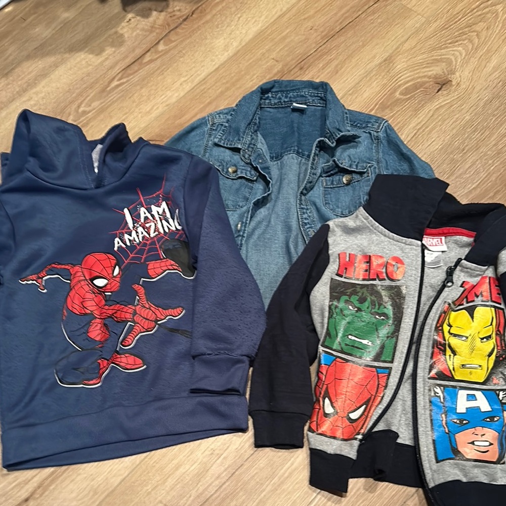 Marvel Superhero Hoodies and Denim Jacket